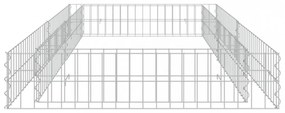 horganyzott acél gabion magaságyás 200 x 100 x 20 cm