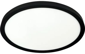 LED mennyezeti lámpatest LED/24W/230V 3000/4000/6500K átm. 30 cm fekete