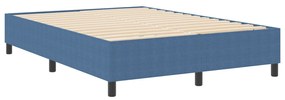 Boxspring Ágy Kék 160x200 cm Corduroy Szövet
