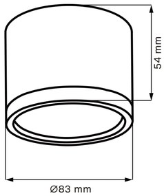 Polux MIRELLA 328106 Felületi spotlámpa 1x6W/GX53 4000K 660lm IP20