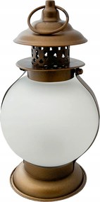 Tealight Gyertyatartó üveg fém lampion arany hálószoba nappali