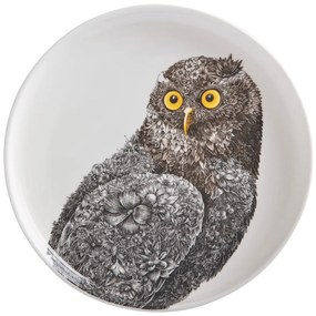 Marini Ferlazzo Owl fehér porcelán tányér, ø 20 cm - Maxwell &amp; Williams