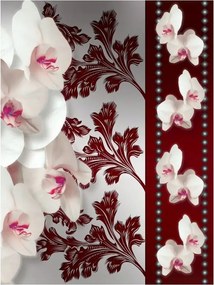 Fotótapéta Fehér orchideák Elegancia és nyugalom a falakon 206x275 +ragasztó