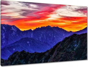 Festmények 120x80 Hegyi táj nyugattal