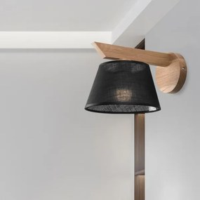 Brilagi - LED  Fali lámpa ANTHONY 1xE14/40W/230V tölgy/fekete