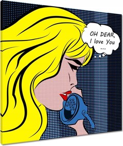 Vászonkép 60x60 Oh Dear I love you Képregény