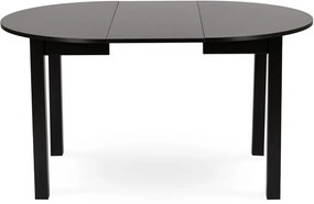 Bővíthető Étkezőasztal Fekete Színben. HARRY 102-142 cm