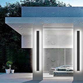 80CM Led Fali Lámpa Homlokzati Kültéri Hosszú 24W hideg fehér