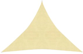 bézs HDPE napvitorla 160 g/m² 4,5 x 4,5 x 4,5 m