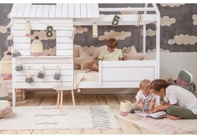 Kék-krémszínű mosható kézi szövésű pamut szőnyeg 120x160 cm Atlas Natural – Lorena Canals