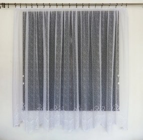 Mg Függöny jacquard Z021 Fehér 350x250cm Kész Szalaggal M