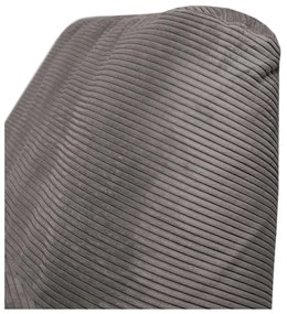 Világosszürke kordbársony babzsákfotel Sofa Tube – SLOWDOWN