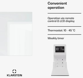 Klarstein Marvel Mirror 720, infravörös fűtőtest, 720 W, heti időzítő, tükör