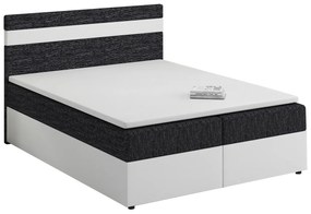 Franciaágy Boxspring 160x200 cm Mimosa Comfort (fekete melír + fekete) (ágyráccsal és matraccal). 1056237