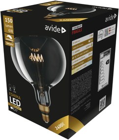 Avide LED Jumbo Filament Eshima 190x255mm Smoky 6W E27 2400K Fényerőszabályzós