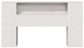 fehér tömör fenyőfa fejtámla tárolóval 120 cm