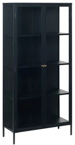 Fekete fém tálalószekrény 90x190 cm Carmel – Unique Furniture