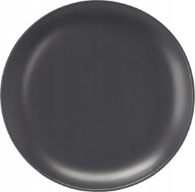 Ebédlő tányér csempe 25,5 cm kerámia matt szürke