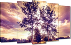 Festmények 100x60 Fák az út mellett