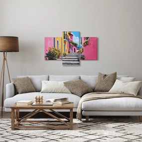 Kép - Rózsaszín sikátor (90x60 cm)