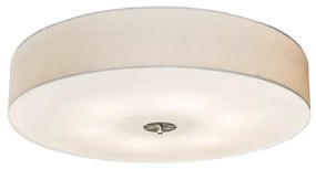 Rusztikus mennyezeti lámpa fehér 70 cm - Drum Jute