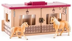 Faunica Istálló két lóval