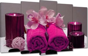 Vászonkép 100x60 Őrült törölköző Fukszia