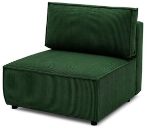Zöld kordbársony kanapé modul (variálható) Nihad modular – Bobochic Paris