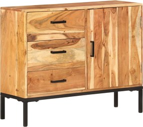 vidaXL tömör akácfa tálalószekrény 88 x 30 x 73 cm