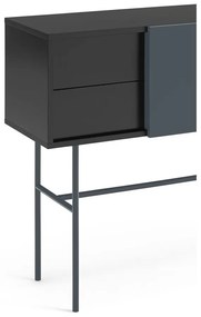 Fekete-antracitszürke konzolasztal 35x110 cm Nube – Teulat