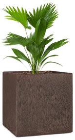 Blumfeldt Solid Grow Rust, virágcserép, 40 x 41 x 40 cm, fibreclay, rozsdabarna
