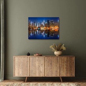Manhattan képe éjjel (70x50 cm)