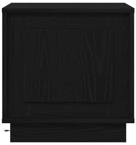 Éjjeli szekrény LED világítással 2 db Fekete tölgy 44x34,5x45 cm
