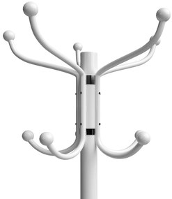 Casaria® Állvány ruhaakasztó - fehér 173cm
