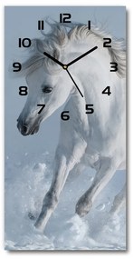 Téglalap alakú üvegóra Fehér ló galopp pl_zsp_30x60_c-f_118288885