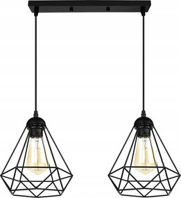 Loft Stílusú Függő Mennyezeti Lámpa 3x E27