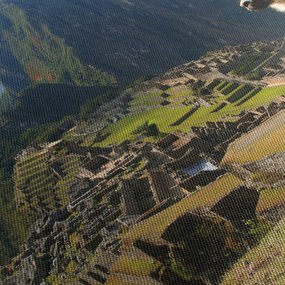 Kép - Láma és Machu Picchu (90x60 cm)