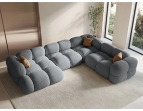 Szürke sarokkanapé (jobb oldali-U alakú) Loretto – Cosmopolitan Design