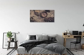 Canvas képek iránytű térkép 125x50 cm