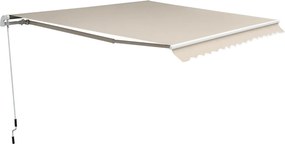 Outsunny Karos Napernyő Állítható Klipszes Napernyő Terasz Napvédelem, 4,5 x 3 m, Kérkó, Beig | Aosom