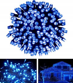 Karácsonyfa Fényfüzér 200 Led Kék Fények