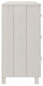 HAMAR fehér tömör fenyőfa tálalószekrény 113 x 40 x 80 cm