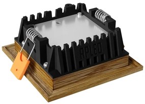 APLED - LED Lámpa SQUARE WOODLINE LED/3W/230V 3000K 9x9 cm tölgy tömör fa