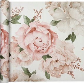 Papír tapéta a Szobába Virágokkal