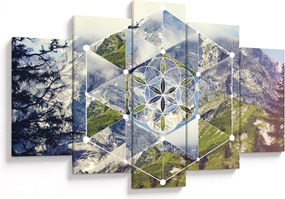 Kép - Geometriai ábra (150x105 cm)