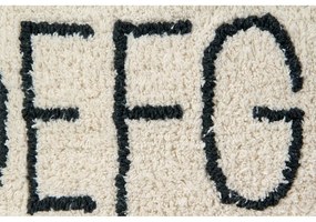 Krémszínű gyerek babzsákfotel ABC – Lorena Canals