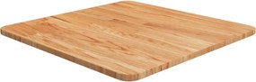 vidaXL világosbarna kezelt tömör tölgyfa négyzet asztallap 50x50x1,5cm