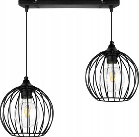 Mennyezeti Lámpa Lógó Fekete Csillár Asztal Felett Fekete Loft Gömb Modern