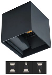 Kanlux LED Kültéri fali lámpa REKA LED/7W/230V IP54 antracit KX0287