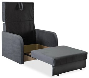 Ágyazható Fotel Szürke Színben. Vero